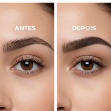 Tintura Henna para Sobrancelhas Della & Delle Castanho Escuro 1,5g