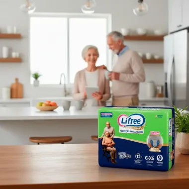 Roupa Íntima Lifree Pants Proteção Prolongada Extra Absorção Tamanho G/XG Unissex 9 Unidades