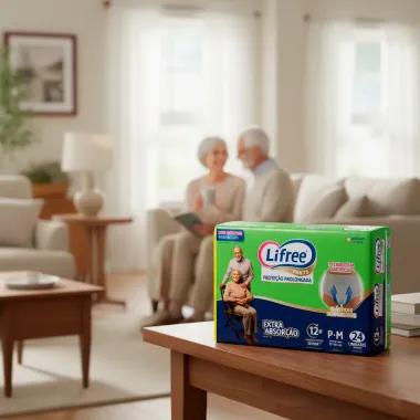 Roupa Íntima Lifree Pants Proteção Prolongada Extra Absorção Tamanho P/M Unissex 24 Unidades
