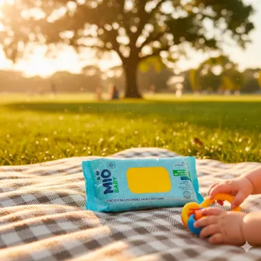 Lenço Umedecido Mió Baby Prevenção de Assaduras com 96 Unidades