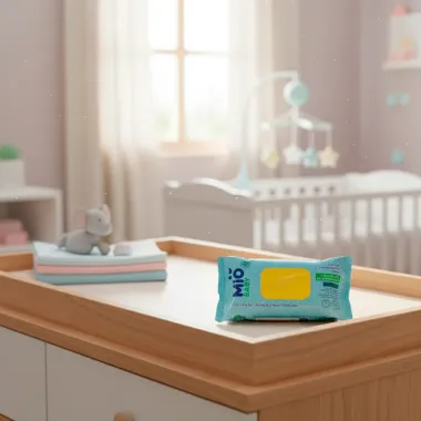 Lenço Umedecido Mió Baby Prevenção de Assaduras com 96 Unidades