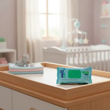 Len&ccedil;o Umedecido Mi&oacute; Baby Preven&ccedil;&atilde;o de Assaduras com 96 Unidades