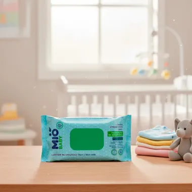 Len&ccedil;o Umedecido Mi&oacute; Baby Preven&ccedil;&atilde;o de Assaduras com 96 Unidades
