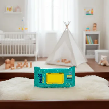 Lenço Umedecido Mió Baby 98% Água Sem Perfume 96 Unidades
