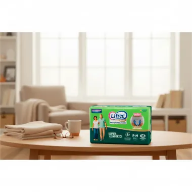 Roupa Íntima Lifree Pants Proteção Prolongada Super Conforto Tamanho P/M Unissex 16 Unidades