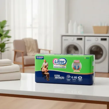 Roupa Íntima Lifree Pants Tamanho G/XG Proteção Prolongada Extra Absorção Unissex 16 Unidades