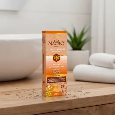 Condicionador Antiqueda T&iacute;o Nacho Efeito Antigrisalho Geleia Real e Henna Eg&iacute;pcia 415ml
