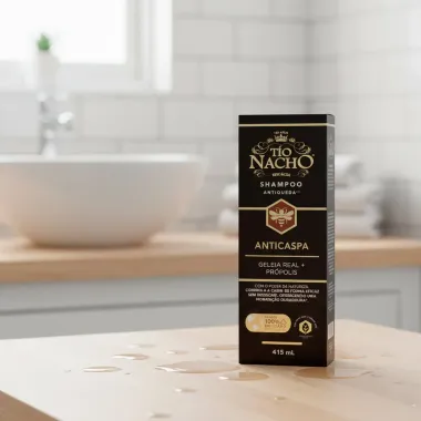 Shampoo Tío Nacho Antiqueda Anticaspa Geleia Real e Própolis 415ml