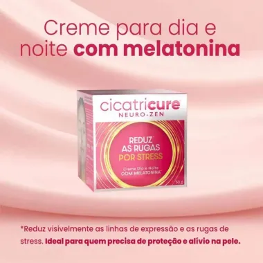 Creme Facial Cicatricure Neuro-Zen Dia e Noite com Melatonina 50g