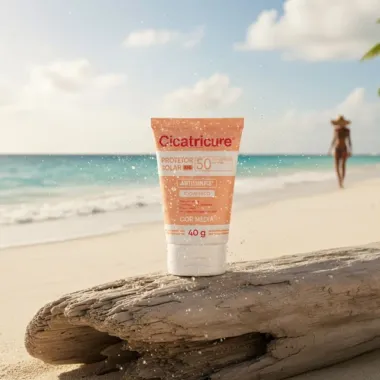 Protetor Solar Cicatricure FPS50 Antissinais Cor Media 2 Toque Seco 40g