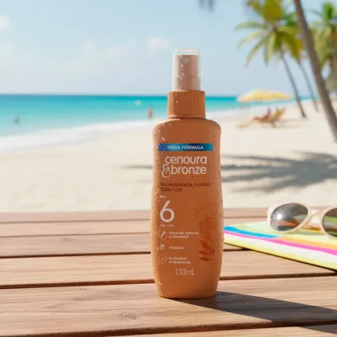 Bronzeador Cenoura e Bronze FPS 6 com Cor Spray 110ml