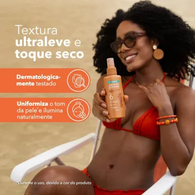 Bronzeador Cenoura e Bronze FPS 6 com Cor Spray 110ml