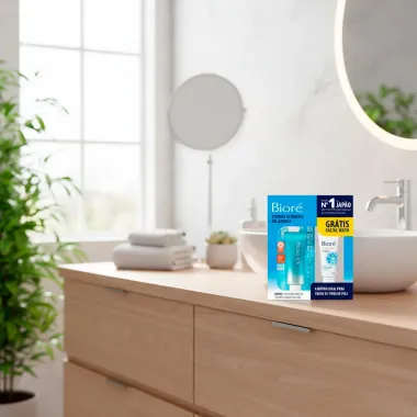 Kit Protetor Solar Bioré Aqua Rich FPS 50 Textura Ultraleve Gel Aquosa 70g e Ganhe Sabonete Líquido Facial Wash 60g