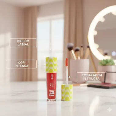 Lip Gloss Labial Melu Made In! Ginga Borogod&ograve;