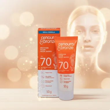 Protetor Solar Facial Diário Cenoura & Bronze Toque Seco N70 50g
