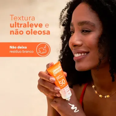 Protetor Solar Facial Diário Cenoura e Bronze FPS 50 Toque Seco 50g