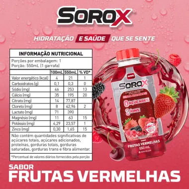 Sorox Sabor Frutas Vermelhas 550ml