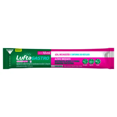 LuftaGastro Dupla Ação Sabor Menta Sachê 150ml