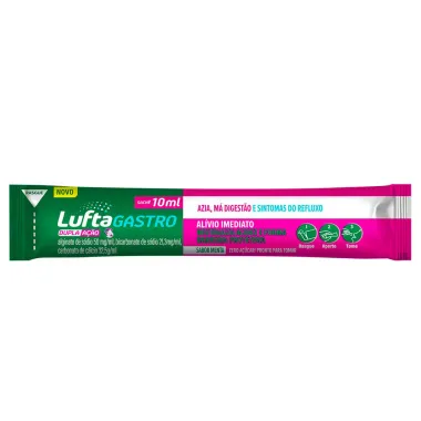LuftaGastro Dupla A&ccedil;&atilde;o Sabor Menta Sach&ecirc; 150ml