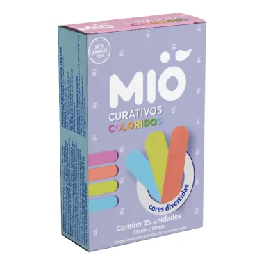 Curativo Mi&oacute; Colorido Embalagens Sortidas com 25 Unidades