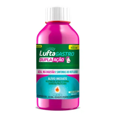 LuftaGastro Dupla A&ccedil;&atilde;o Sabor Menta Suspens&atilde;o Oral 150ml