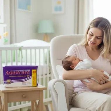 Absorvente Geriátrico Adultcare Com Gel Unissex Com 40 Unidades Leve Mais Por Menos