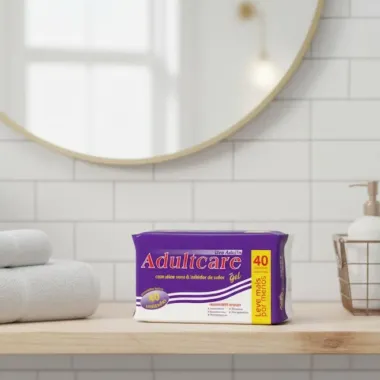 Absorvente Geriátrico Adultcare Com Gel Unissex Com 40 Unidades Leve Mais Por Menos