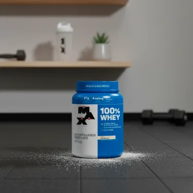 Whey 100% Max Titanium Sabor Baunilha 450g