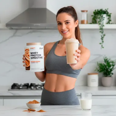 Whey Protein Dux Smoothie Speculoos Sabor Biscoito Especiarias e Caramelo 900g