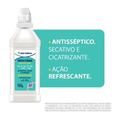 Pasta D'Água ADV Farma Mentolada 135g