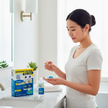 Kit Renu Fresh Solução Multiuso para Lentes de Contato 2 Unidades de 355ml cada Ganhe Estojo para Lente