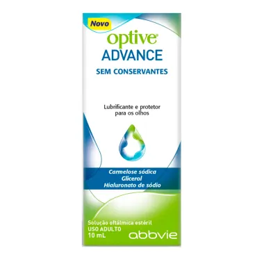 Optive Advance Solução Oftálmica Estéril Sem Conservantes com 10ml