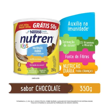 Nutren Kids Sabor Chocolate 350G + Gratis 50g Leve 350g Pague 300g