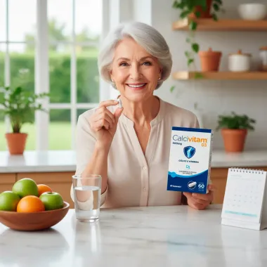 Calcivitam D3 600mg Calcio + Vitamina com 60 Cápsulas