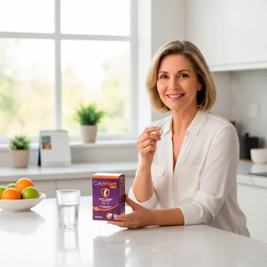 CalciVitam MDK D3 + K2 Cálcio Magnésio e Vitaminas com 60 Cápsulas