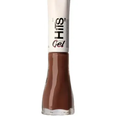 Esmalte Hits 5Free Efeito Gel Cremoso Cor Boho Caf&eacute; 8ml