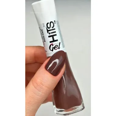 Esmalte Hits 5Free Efeito Gel Cremoso Cor Boho Caf&eacute; 8ml