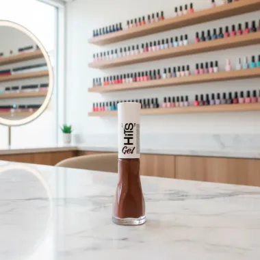 Esmalte Hits 5Free Efeito Gel Cremoso Cor Boho Caf&eacute; 8ml