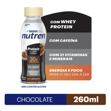 Nutren Protein Chocolate Suplemento Alimentar 260ml