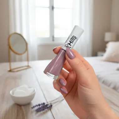 Esmalte Hits 5Free Efeito Gel Cremoso Cor Lil&aacute;s Mauve 8ml