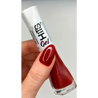 Esmalte Hits 5Free Efeito Gel Cremoso Cor Baob&aacute; Terroso 8ml