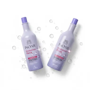 Shampoo Inoar Hyaluronic Force 1L + Condicionador Inoar Hyaluronic Force 800ml
