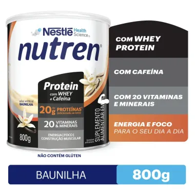 Nutren Protein Baunilha Suplemento Alimentar 800g