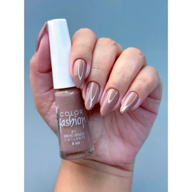 Esmalte Color Fashion Cintilante Cor 81 Brilho B&aacute;sico 8ml
