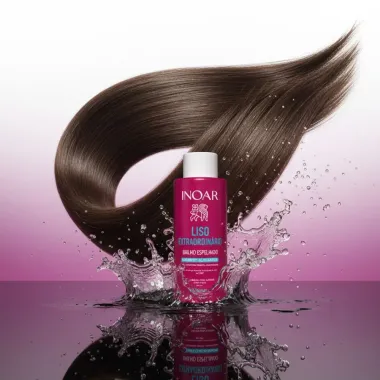 Shampoo Alinhador Inoar Liso Extraordin&aacute;rio Brilho Espelhado 500ml