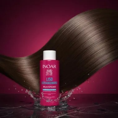 Shampoo Alinhador Inoar Liso Extraordin&aacute;rio Brilho Espelhado 500ml
