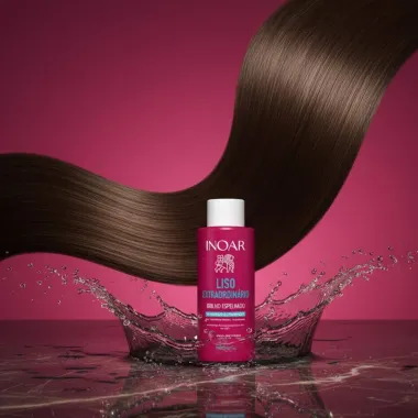 Shampoo Alinhador Inoar Liso Extraordin&aacute;rio Brilho Espelhado 500ml