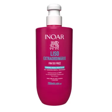 Creme Para Pentear Inoar Liso Extraordinario Fim Do Frizz 250ml