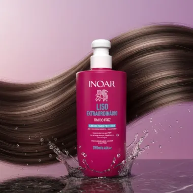 Creme Para Pentear Inoar Liso Extraordinario Fim Do Frizz 250ml