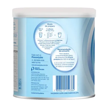 Excellence Vital Care 50+ Piracanjuba Sabor Neutro com 14g de Proteínas 740g